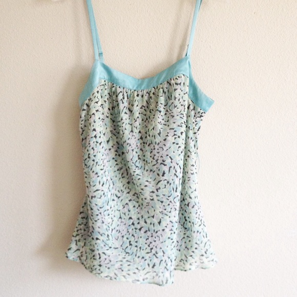 Mixit Tops - Mixit Teal Print Tank M